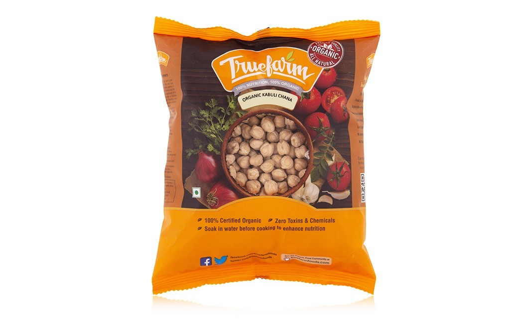 Truefarm Organic Kabuli Chana    Pack  500 grams